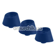 Набір насадок на симулятор орального сексу для жінок Womanizer Inside Out, Duo (Size M), синій - Фото №1