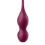 Вагинальные шарики с вибрацией Satisfyer Love Birds Vary, бордовые - Фото №7