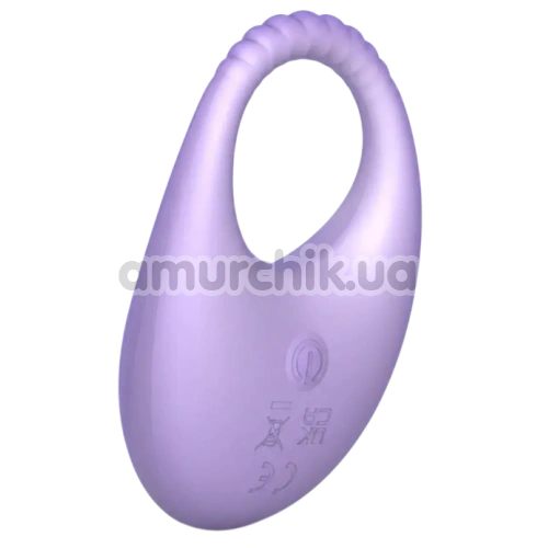 Виброкольцо для члена Univibe Marshmallow Fluffy Touch Halo, фиолетовое