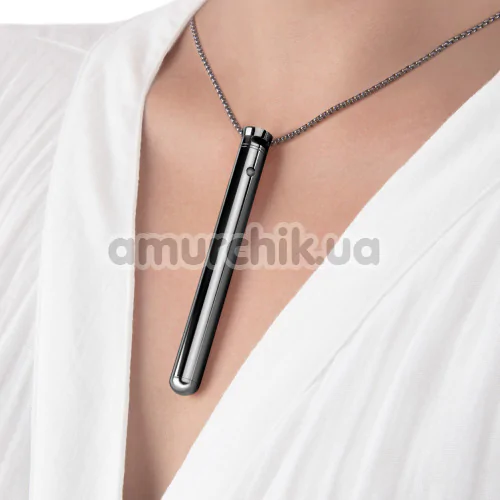 Клиторальный вибратор Le Wand Necklace Vibe, темно-серый