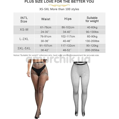 Колготки Star Night Fishnet Pantyhose Small Mesh, чорні