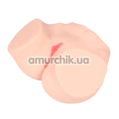 Искусственная вагина и анус с вибрацией Kokos Onahole 002 Real Vagina Hanna, телесная - Фото №1
