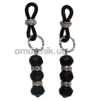 Украшения для сосков Art of Sex Giulia, черные - Фото №1