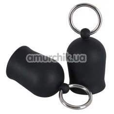 Вакуумные стимуляторы для сосков Black Velvets Nippel Sucker, черные - Фото №1
