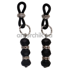 Прикраси для сосків Art of Sex Giulia, чорні - Фото №1