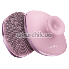 Щетка для тела Geske Body Brush 4 in 1 Suction Mount Metal, светло-розовая - Фото №1