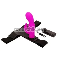 Страпон женский с вибрацией Ultra Harness - Фото №1