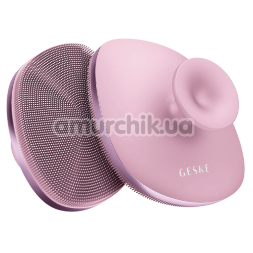 Щетка для тела Geske Body Brush 4 in 1 Suction Mount Metal, светло-розовая - Фото №1