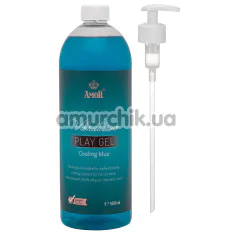 Лубрикант з охолоджуючим ефектом Vibratissimo Play Gel Cooling Blue, 1000 мл - Фото №1