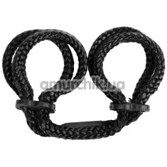 Фіксатори для ніг Japanese Silk Love Rope Ankle Cuffs, чорні - Фото №1