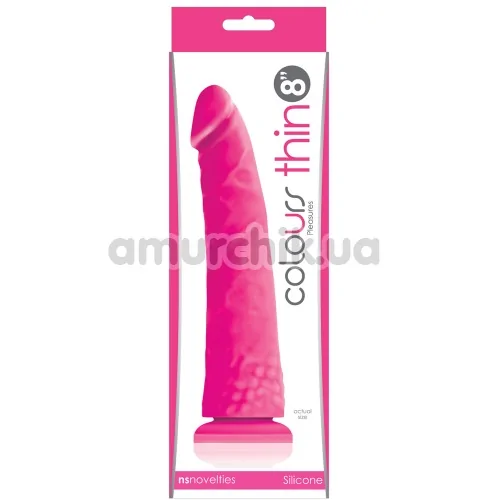 Фаллоимитатор Colours Pleasures Thin, розовый