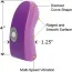 Клиторальный вибратор Grrl Toyz Discreet Curved Vibe, фиолетовый - Фото №2