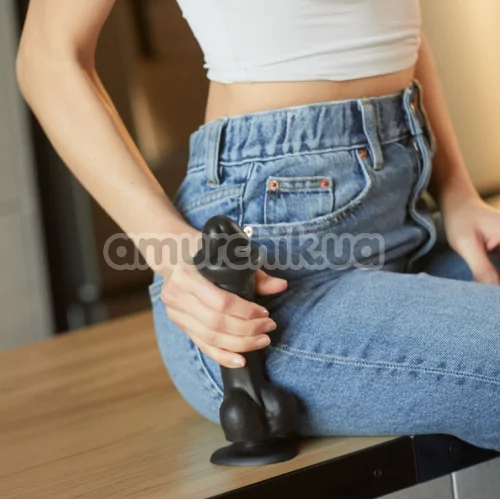 Фаллоимитатор Strap-On-Me Sliding Skin Realistic Dildo XL, черный