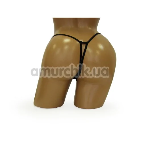 Трусики-стринги женские G-String черные (модель 2373)