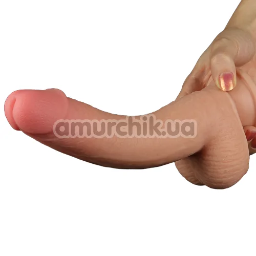 Фаллоимитатор Sliding-Skin Dual Layer Dong 9, телесный