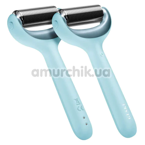 Массажер-роллер для лица и тела с микроиглами Geske MicroNeedle Face & Body Roller 8 in 1, бирюзовый