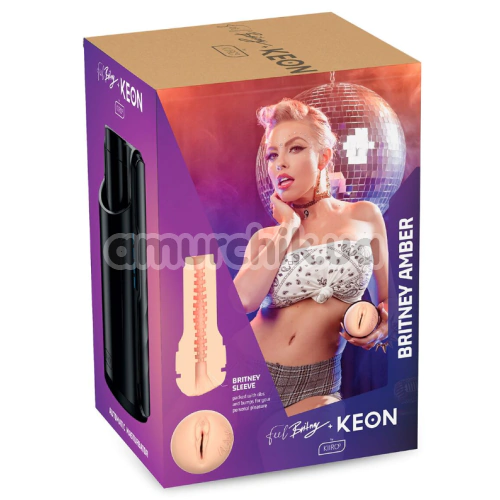 Набір Kiiroo Keon Kombo Set: інтерактивна секс-машина для чоловіків Keon + мастурбатор Feel Britney Amber