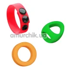 Набор из 3 эрекционных колец для члена Love To Love Kit Neon Ring - Фото №1