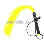 Флогер DS Fetish Mini Flogger Balls, жовтий - Фото №1