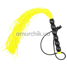 Флоггер DS Fetish Mini Flogger Balls, желтый - Фото №1