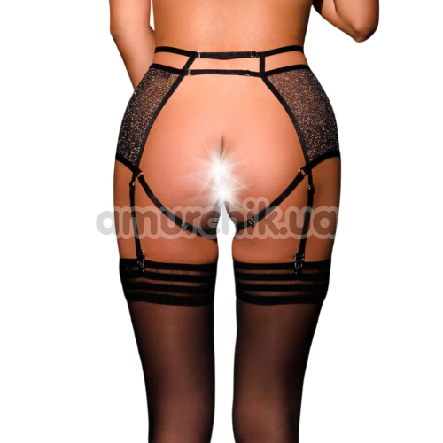 Трусики OhMyG! Las Vegas Garter Belt Panty LV012, чорні