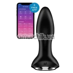 Анальная пробка с вибрацией и ротацией Satisfyer Rotator Plug 2+, черная - Фото №1