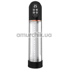 Вакуумна помпа Men's Play Automatic Penis Pump For Enlargement & Masturbator B13, прозора - Фото №1