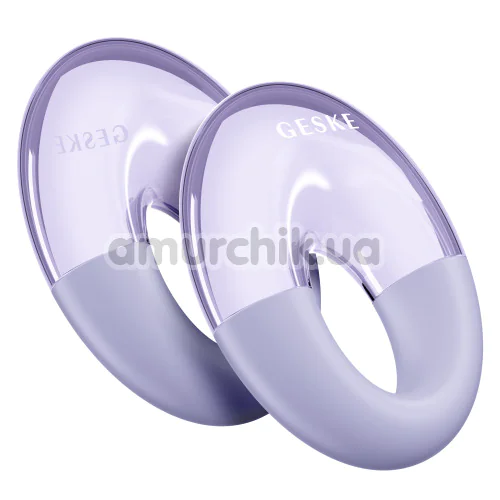 Массажер для глаз Geske Cool & Warm Eye Massager 7 in 1, сиреневый