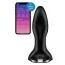 Анальна пробка з вібрацією та ротацією Satisfyer Rotator Plug 2+, чорна - Фото №1