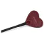 Стек Liebe Seele Wine Red Leather Riding Crop With Heart Shape Tip, бордовый - Фото №3