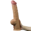 Фаллоимитатор Dual-Layered Silicone Handle Nature Cock LV411034, телесный - Фото №9