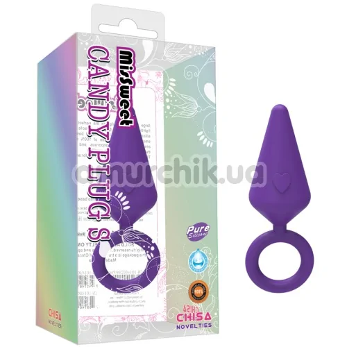 Анальная пробка MisSweet Candy Plug S, фиолетовая
