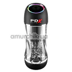 Мастурбатор с вибрацией и всасыванием PDX Elite ViewTube Pro, прозрачный - Фото №1