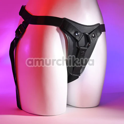Трусики для страпона Evolved Gender X Pleasure Harness, черные