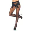Колготки Leg Avenue Woven Bow Crotchless Pantyhose, черные - Фото №1