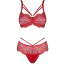 Комплект Obsessive Loventy, красный: бюстгальтер + трусики-стринги - Фото №5