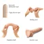 Фаллоимитатор Strap-On-Me Sliding Skin Realistic Dildo L, телесный - Фото №4