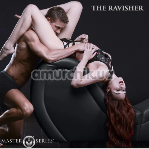 Кресло для секса Master Series Kinky Sex Chaise With Love Pillows, черное