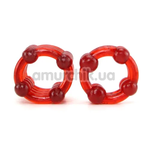 Набір ерекційних кілець Colt Enhancer Rings, червоний