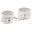 Наручники sLash Leather Double Fix Hand Cuffs, белые - Фото №1