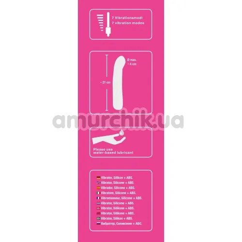 Вібратор для точки G Smile Vibe With Wiggling Tip, рожевий