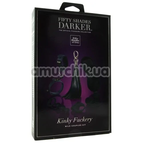 Набор из 6 предметов Fifty Shades Darker Kinky Fuckery Wild Couples Kit, черный