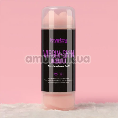 Мастурбатор Lovetoy Virgin-Skin Blowout Heavenly Vagina and Mouth, телесный
