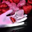 Анальная пробка с красным кристаллом Adam & Eve Red Heart Gem Glass Plug Large, прозрачная - Фото №10