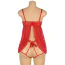 Комплект Star Night Bow-Knot Hollow Out Babydoll Set, красный: пеньюар + трусики - Фото №6