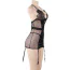Комплект Star Night Elegis Babydoll, чорний: пеньюар + трусики-стрінги - Фото №8