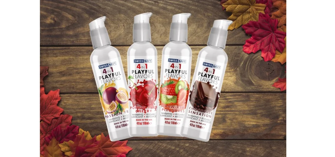 Лубрикант с согревающим эффектом Swiss Navy 4 in 1 Playful Flavors