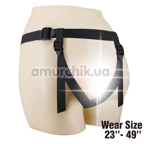 Трусики для страпона Pretty Love Harness Briefs Caludio I, черные