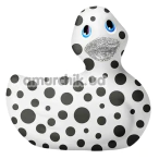 Кліторальний вібратор I Rub My Duckie Happiness, чорно-білий - Фото №1