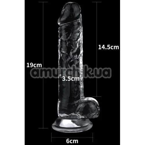 Фаллоимитатор Flawless Clear Dildo 7.5, прозрачный